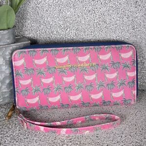 Simply Southern Palm Tree Hammock Large Wallet Wristlet